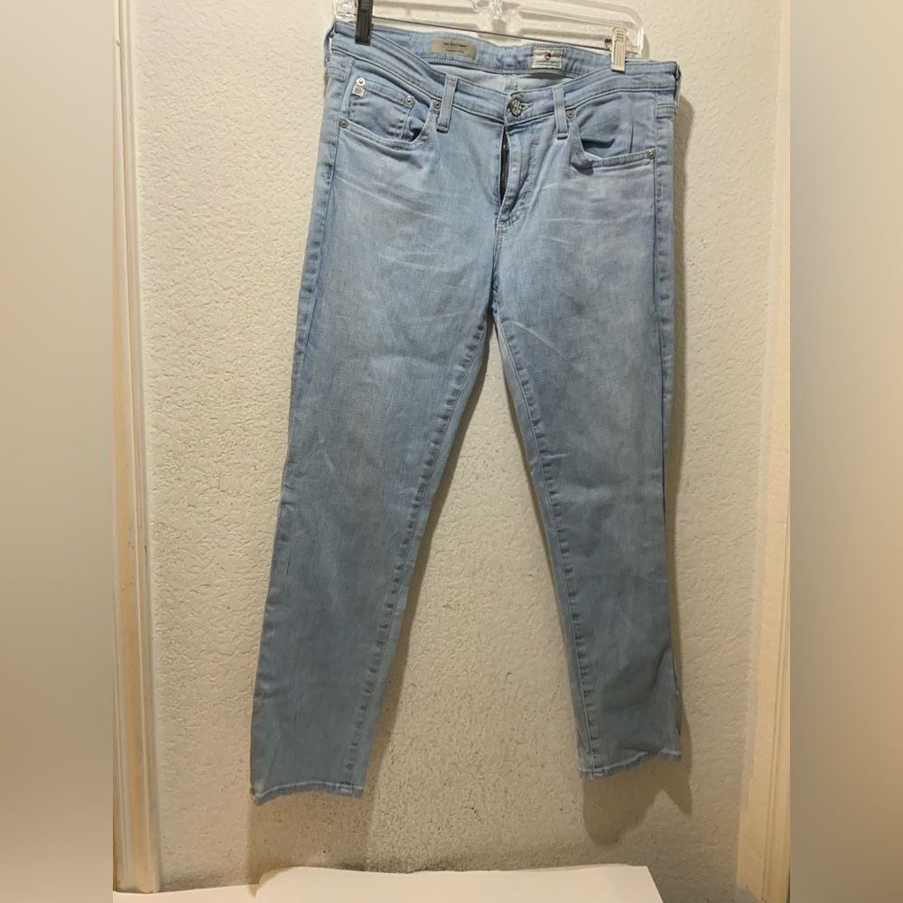 AG Adriano Goldschmied Women’s blue The Stilt Cigarette Leg Jeans Size 30